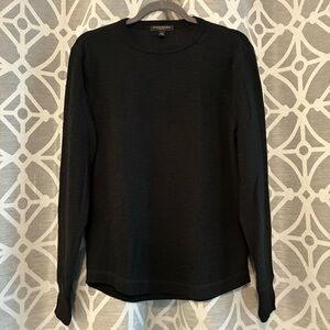 Banana Republic Men’s Core Temp Waffle-Knit T-Shirt  (Black) Size S